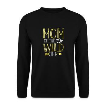 Maman Of The Wild One Anniversaire 1er Légendaire - Sweat-shirt Unisexe - noir - Devant - Alina (178cm) & Michal (187cm)