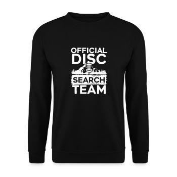 Équipe officielle de recherche de disques Disc Golf Course Frisbee - Sweat-shirt Unisexe - noir - Devant - Alina (178cm) & Michal (187cm)