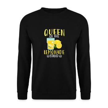 Queen Of The Lemonade Stand Kiosk Summer - Unisex Pullover - Schwarz - Vorne - Alina (178cm) & Michal (187cm)