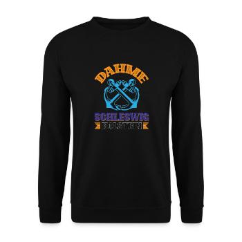 Dahme Schleswig-holstein - Unisex Sweatshirt - black - Front - Alina (178cm) & Michal (187cm)