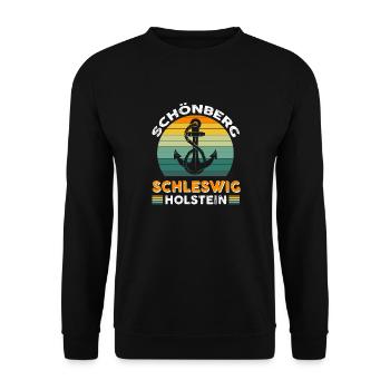 Schönberg Schleswig-holstein - Unisex Sweatshirt - black - Front - Alina (178cm) & Michal (187cm)