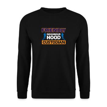 Sympathique gardien de quartier - Sweat-shirt Unisexe - noir - Devant - Alina (178cm) & Michal (187cm)
