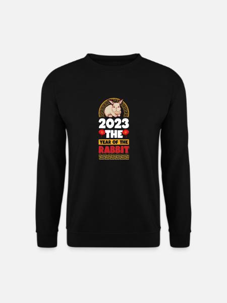 2023 The year of the rabbit Chinese Zodiac - Unisex Sweatshirt - black