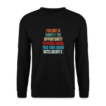 Citation vierge Vintage Inspirational & Motivational - Sweat-shirt Unisexe - noir - Devant - Alina (178cm) & Michal (187cm)