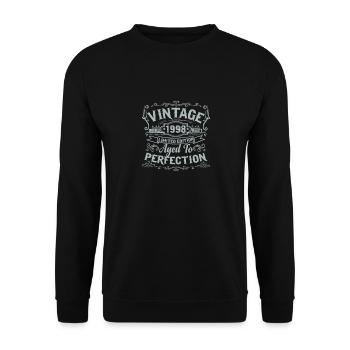 Edition limitée millésime 1998. Vieilli à la perfection - Sweat-shirt Unisexe - noir - Devant - Alina (178cm) & Michal (187cm)
