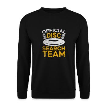 Équipe officielle de recherche de disques Disc Golf Course Frisbee - Sweat-shirt Unisexe - noir - Devant - Alina (178cm) & Michal (187cm)