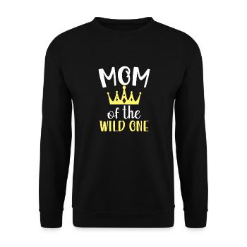 Maman Of The Wild One Anniversaire 1er Légendaire - Sweat-shirt Unisexe - noir - Devant - Alina (178cm) & Michal (187cm)