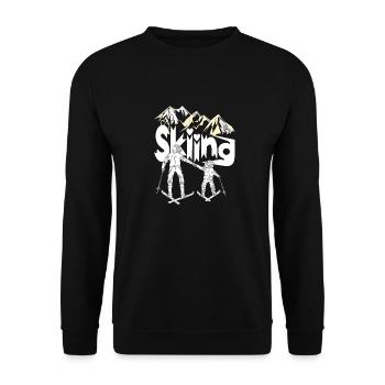 Père et fils Sports d’hiver pour tous les professionnels du ski - Sweat-shirt Unisexe - noir - Devant - Alina (178cm) & Michal (187cm)