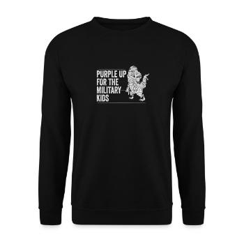 Purple Up Militaire Fort Enfant Enfants Soutien - Sweat-shirt Unisexe - noir - Devant - Alina (178cm) & Michal (187cm)