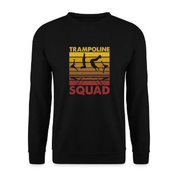 Trampolin-Kader - Unisex Pullover - Schwarz - Vorne - Alina (178cm) & Michal (187cm)