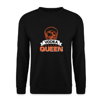 Vodka Queen - Unisex Sweatshirt - black - Front - Alina (178cm) & Michal (187cm)