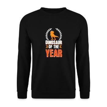 Dinosaure de l’année - Sweat-shirt Unisexe - noir - Devant - Alina (178cm) & Michal (187cm)