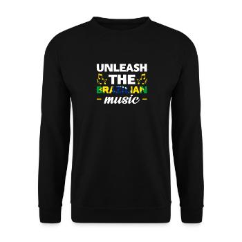 Libérez la musique brésilienne - Sweat-shirt Unisexe - noir - Devant - Alina (178cm) & Michal (187cm)