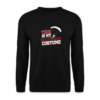 This Is My Parachutist Costume - Unisex Sweatshirt - black - Front - Alina (178cm) & Michal (187cm)