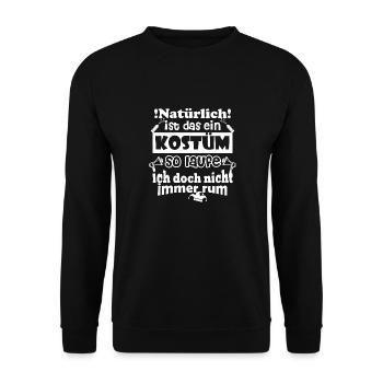Kostüm Natürlich Verkleidet - Unisex Pullover - Schwarz - Vorne - Alina (178cm) & Michal (187cm)