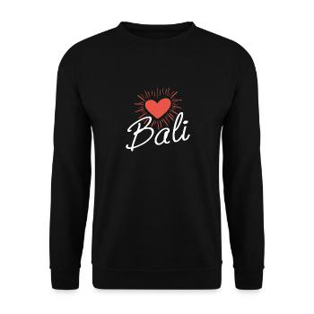 Bali - Unisex Sweatshirt - black - Front - Alina (178cm) & Michal (187cm)