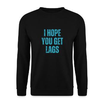 J’espère que vous obtenez des décalages Citation de joueur de jeu drôle - Sweat-shirt Unisexe - noir - Devant - Alina (178cm) & Michal (187cm)