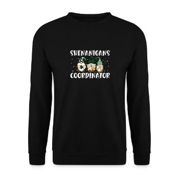Coordonnatrice de Shenanigan’s de Merry St. Patrick’s - Sweat-shirt Unisexe - noir - Devant - Alina (178cm) & Michal (187cm)