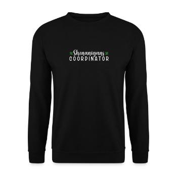 Coordonnatrice de Shenanigan’s de Merry St. Patrick’s - Sweat-shirt Unisexe - noir - Devant - Alina (178cm) & Michal (187cm)