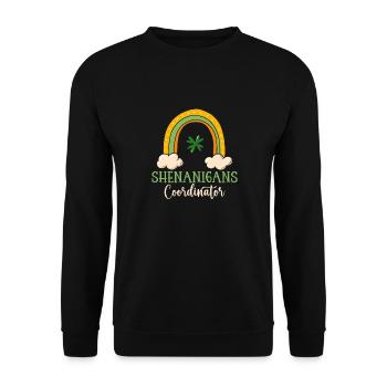 Coordonnatrice de Shenanigan’s de Merry St. Patrick’s - Sweat-shirt Unisexe - noir - Devant - Alina (178cm) & Michal (187cm)
