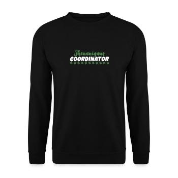 Coordonnatrice de Shenanigan’s de Merry St. Patrick’s - Sweat-shirt Unisexe - noir - Devant - Alina (178cm) & Michal (187cm)
