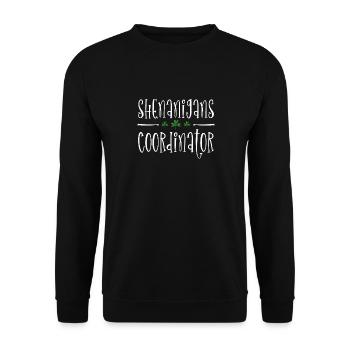 Coordonnatrice de Shenanigan’s de Merry St. Patrick’s - Sweat-shirt Unisexe - noir - Devant - Alina (178cm) & Michal (187cm)