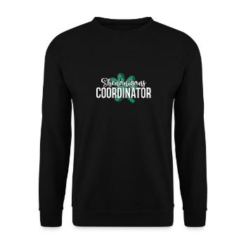 Shenanigans Koordinator Lustiger St. Patricks - Unisex Pullover - Schwarz - Vorne - Alina (178cm) & Michal (187cm)