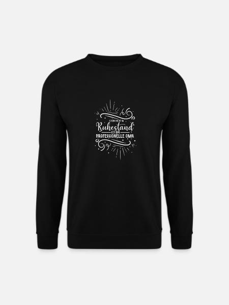Ich Bin Nicht Im Ruhestand Ich Bin Professionelle - Unisex Pullover - Schwarz
