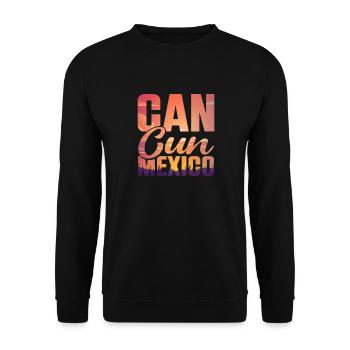 Cancun Mexique Yucatan vacances voyage de vacances - Sweat-shirt Unisexe - noir - Devant - Alina (178cm) & Michal (187cm)