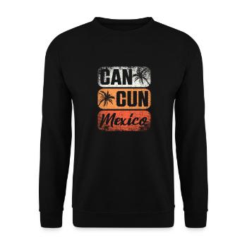 Cancun Mexique Yucatan vacances voyage de vacances - Sweat-shirt Unisexe - noir - Devant - Alina (178cm) & Michal (187cm)