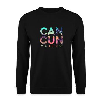 Cancun Mexique Yucatan vacances voyage de vacances - Sweat-shirt Unisexe - noir - Devant - Alina (178cm) & Michal (187cm)