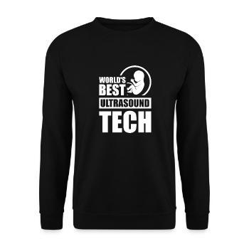 Die weltweit beste Ultraschalltechnologie - Unisex Pullover - Schwarz - Vorne - Alina (178cm) & Michal (187cm)