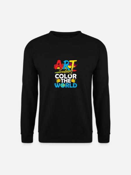 Professeurs d’art Colorier L’artiste de l’éducation mondiale - Sweat-shirt Unisexe - noir