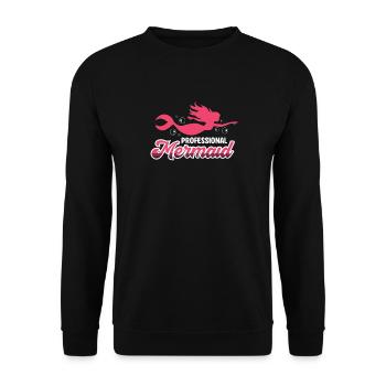 Sirène professionnelle - Sweat-shirt Unisexe - noir - Devant - Alina (178cm) & Michal (187cm)