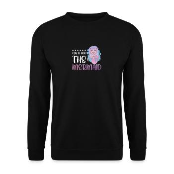 Je le fais pour la sirène - Sweat-shirt Unisexe - noir - Devant - Alina (178cm) & Michal (187cm)
