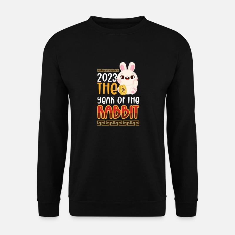 2023 L’année du zodiaque chinois lapin - Sweat-shirt Unisexe - noir