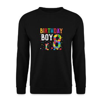 Blocs de construction enfant anniversaire 14 ans - Sweat-shirt Unisexe - noir - Devant - Alina (178cm) & Michal (187cm)