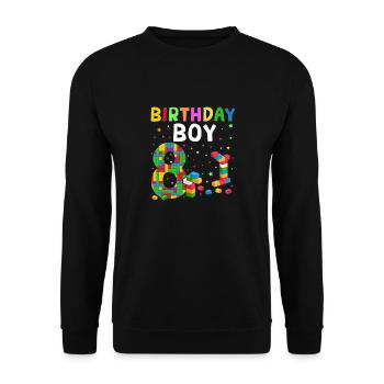 Blocs de construction enfant anniversaire 14 ans - Sweat-shirt Unisexe - noir - Devant - Alina (178cm) & Michal (187cm)