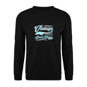 Edition Limitée 1978 Millésime - Sweat-shirt Unisexe - noir - Devant - Alina (178cm) & Michal (187cm)