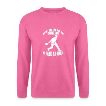 Bowling Kegelverein Vater Kegeln Bowlingverein - Sweat-shirt Unisexe - rose - Devant