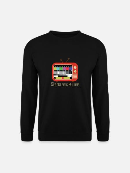 Testbild Retro 80er 90er Motto-Party - Unisex Pullover - Schwarz