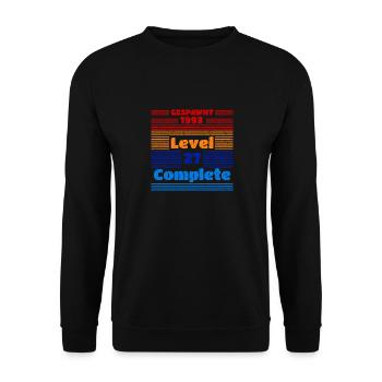 1993 27 ans anniversaire Gaming Gamer Gamer Gaming - Sweat-shirt Unisexe - noir - Devant - Alina (178cm) & Michal (187cm)