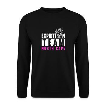Conception du voyage d’équipe du Cap Nord - Sweat-shirt Unisexe - noir - Devant - Alina (178cm) & Michal (187cm)
