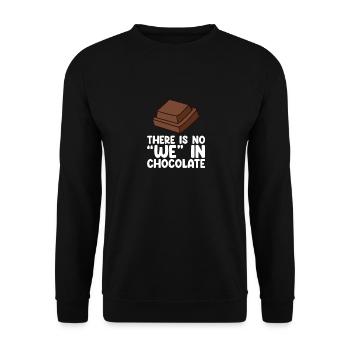 Chocolate Lover Chocolate Milk Chocolate Bars - Unisex Sweatshirt - black - Front - Alina (178cm) & Michal (187cm)