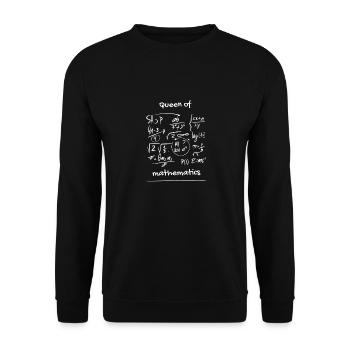 Queen Of Mathematics Designs de mathématiciens impressionnants - Sweat-shirt Unisexe - noir - Devant - Alina (178cm) & Michal (187cm)