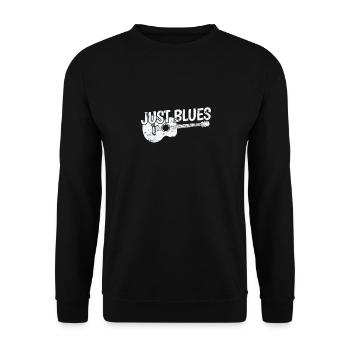Just Blues Musik Trompete Chicago Blues - Unisex Pullover - Schwarz - Vorne - Alina (178cm) & Michal (187cm)