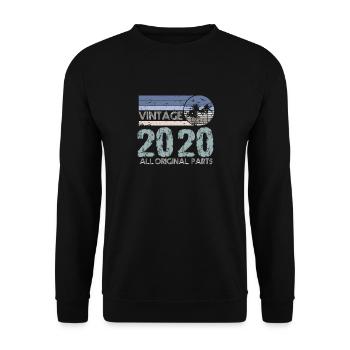 Limited Edition 2020 Vintage - Unisex Pullover - Schwarz - Vorne - Alina (178cm) & Michal (187cm)