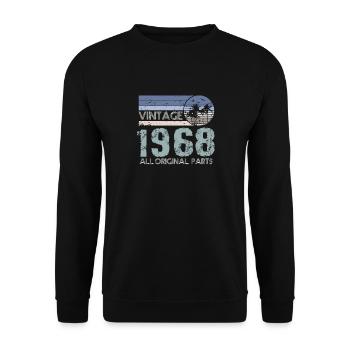 Edition Limitée 1968 Millésime - Sweat-shirt Unisexe - noir - Devant - Alina (178cm) & Michal (187cm)