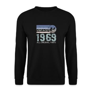 Edition Limitée 1969 Millésime - Sweat-shirt Unisexe - noir - Devant - Alina (178cm) & Michal (187cm)