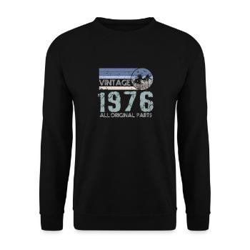 Edition Limitée 1976 Millésime - Sweat-shirt Unisexe - noir - Devant - Alina (178cm) & Michal (187cm)